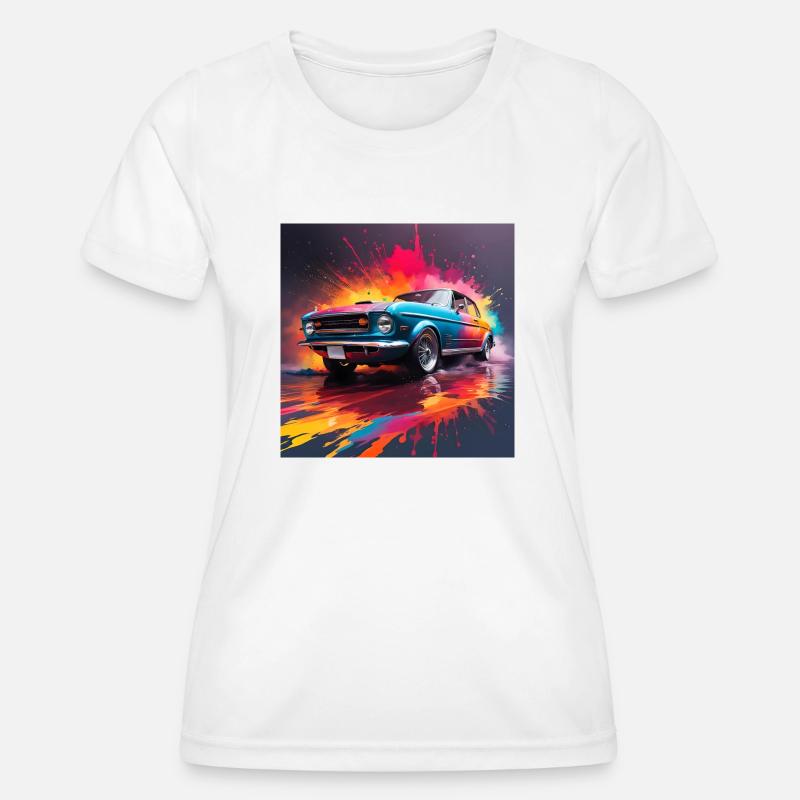 Automobile - Women's Functional T-Shirt - white