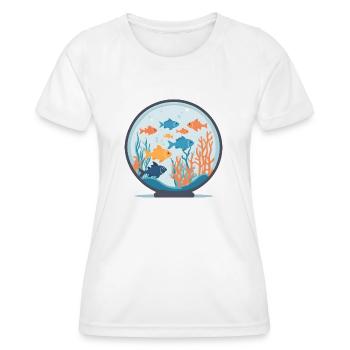Aqua Harmonie - T-shirt sport Femme - blanc - Devant - AI Model Female 172 dark (172cm)