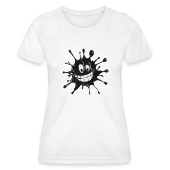 Fleck - Frauen Funktions-T-Shirt - Weiß - Vorne - AI Model Female 172 dark (172cm)