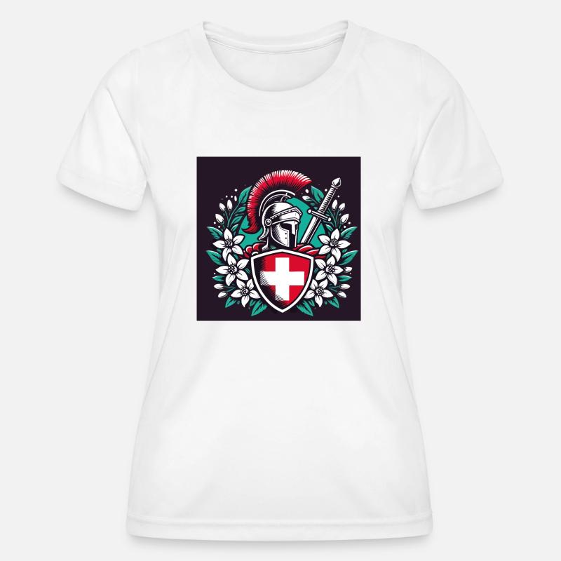 Gladiator Switzerland 5 - Women's Functional T-Shirt - white