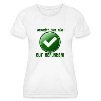 Testé et trouvé BON - T-shirt sport Femme - blanc - Devant - AI Model Female 172 dark (172cm)