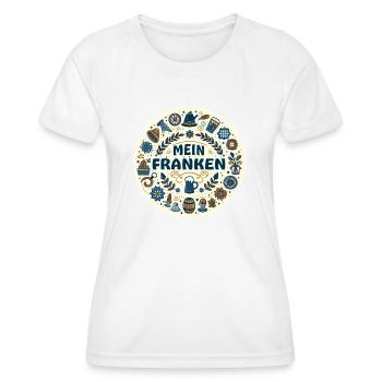 Mon franc en Bavière - T-shirt sport Femme - blanc - Devant - AI Model Female 172 dark (172cm)