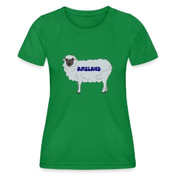 Mouton d’Ameland - T-shirt sport Femme - vert - Devant - AI Model Female 172 dark (172cm)