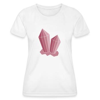 Rose cristal - T-shirt sport Femme - blanc - Devant - AI Model Female 172 dark (172cm)