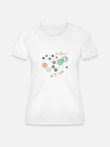 Be different - Frauen Funktions-T-Shirt - Weiß