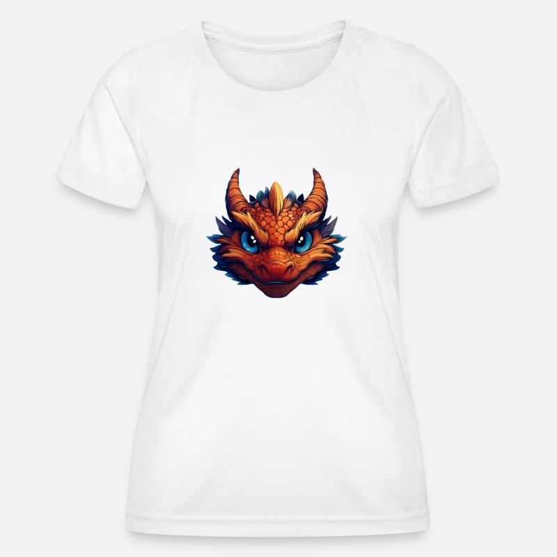 Dragon's Face - Women's Functional T-Shirt - white