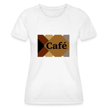 CAF - Women's Functional T-Shirt - white - Front - AI Model Female 172 dark (172cm)