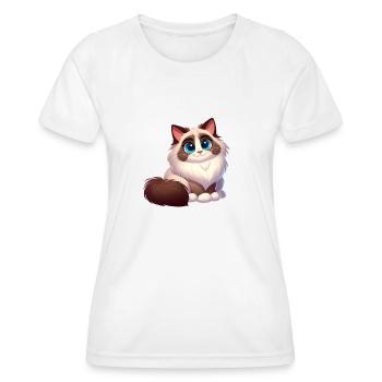 Ragdoll 14 - Frauen Funktions-T-Shirt - Weiß - Vorne - AI Model Female 172 dark (172cm)