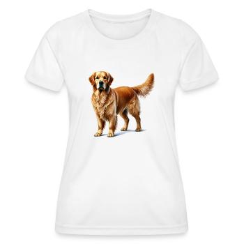 Golden Retriever - Women's Functional T-Shirt - white - Front - AI Model Female 172 dark (172cm)