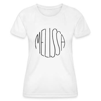 Melissa - Frauen Funktions-T-Shirt - Weiß - Vorne - AI Model Female 172 dark (172cm)