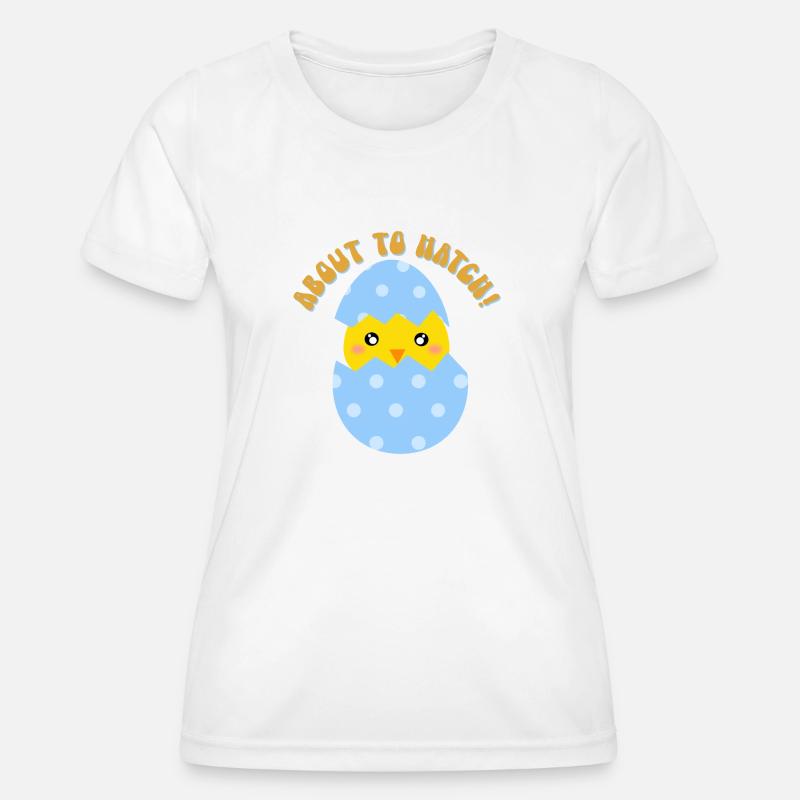 About to Hatch Boy - Women's Functional T-Shirt - white