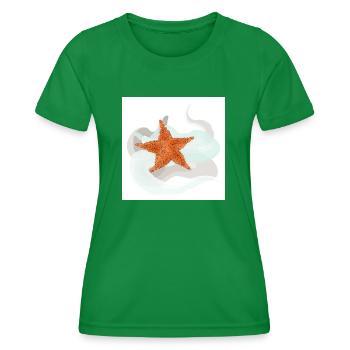 Étoile de mer - T-shirt sport Femme - vert - Devant - AI Model Female 172 dark (172cm)