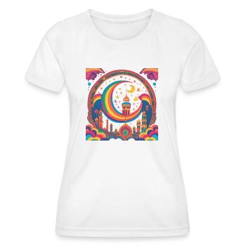 Ramadan Gift Eid Mubarak Islam Allah Muslim - Women's Functional T-Shirt - white - Front - AI Model Female 172 dark (172cm)