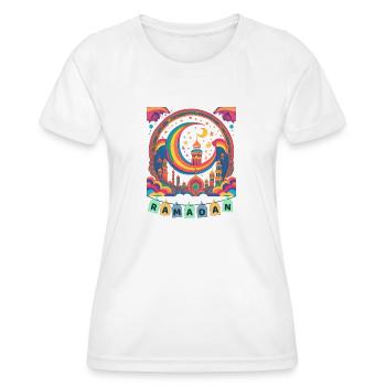 Ramadan Gift Eid Mubarak Islam Allah Muslim - Women's Functional T-Shirt - white - Front - AI Model Female 172 dark (172cm)