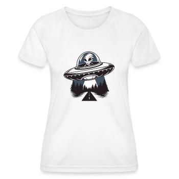 Entführung durch Außerirdische - Frauen Funktions-T-Shirt - Weiß - Vorne - AI Model Female 172 dark (172cm)