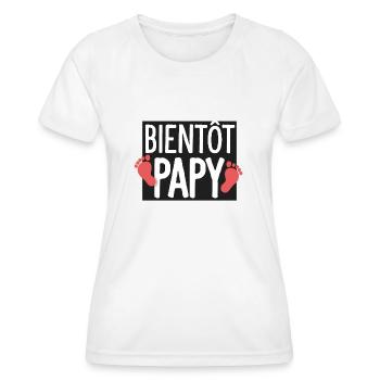 Bald Opa Geschenk Zukunft Opa - Frauen Funktions-T-Shirt - Weiß - Vorne - AI Model Female 172 dark (172cm)