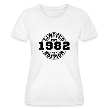 1982 limited edition - T-shirt sport Femme - blanc - Devant - AI Model Female 172 dark (172cm)