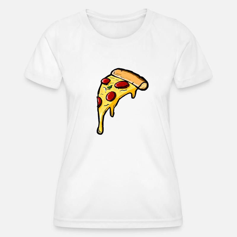 pizza - Women's Functional T-Shirt - white