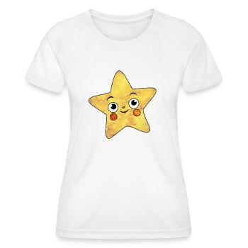 Kosmischer Stern - Frauen Funktions-T-Shirt - Weiß - Vorne - AI Model Female 172 dark (172cm)