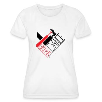 Break Dance - Frauen Funktions-T-Shirt - Weiß - Vorne - AI Model Female 172 dark (172cm)
