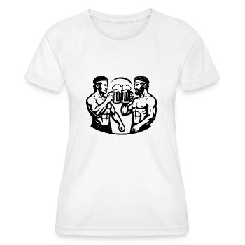 Beer has always been body-shaping for men - Women's Functional T-Shirt - white - Front - AI Model Female 172 dark (172cm)