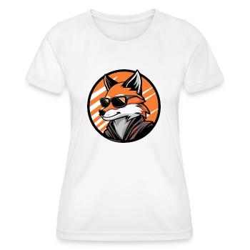 Fuchs Comic Cool - Frauen Funktions-T-Shirt - Weiß - Vorne - AI Model Female 172 dark (172cm)