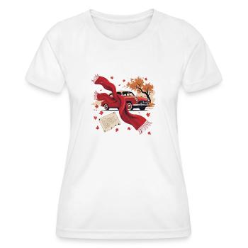 Emotional Autumn Club – Inspired by Red Era - Women's Functional T-Shirt - white - Front - AI Model Female 172 dark (172cm)