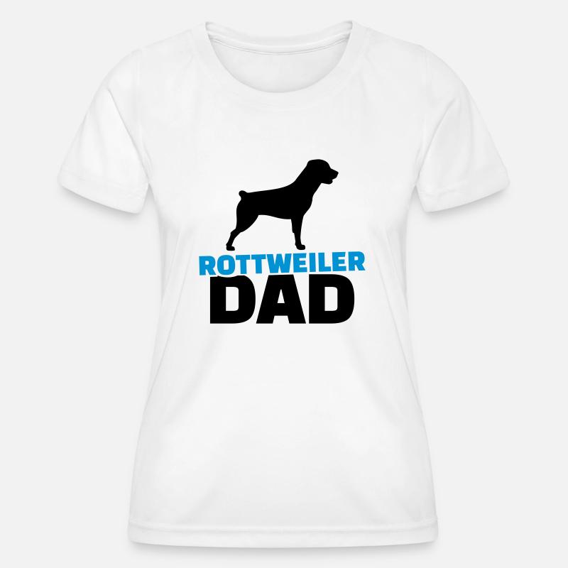 Rottweiler Dad - Women's Functional T-Shirt - white