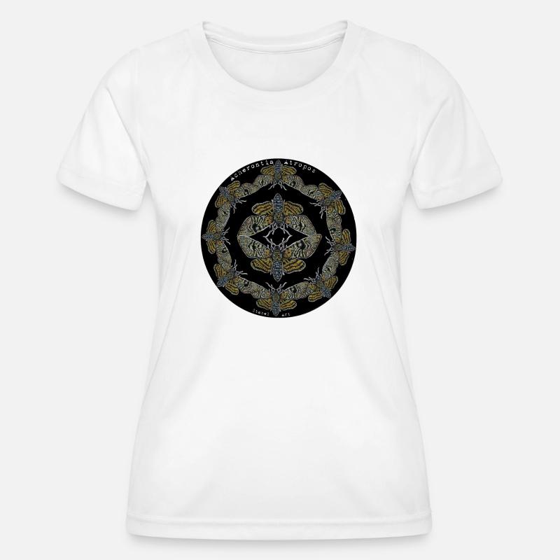 death's head moth - Women's Functional T-Shirt - white