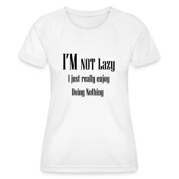 J’AIME VRAIMENT NE RIEN FAIRE - T-shirt sport Femme - blanc - Devant - AI Model Female 172 dark (172cm)