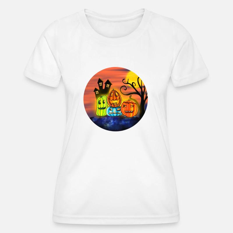 pumpkings time - Women's Functional T-Shirt - white