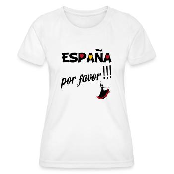 Espagne s'il vous plaît ! - T-shirt sport Femme - blanc - Devant - AI Model Female 172 dark (172cm)