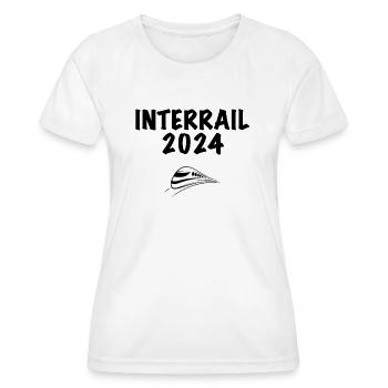Interrail 24 - T-shirt sport Femme - blanc - Devant - AI Model Female 172 dark (172cm)