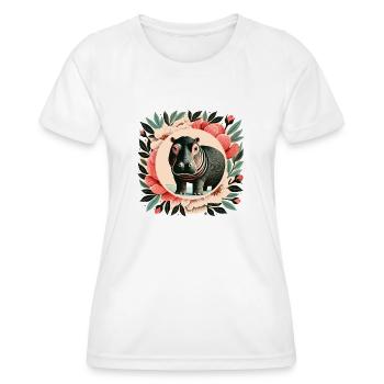 Hippo - Women's Functional T-Shirt - white - Front - AI Model Female 172 dark (172cm)