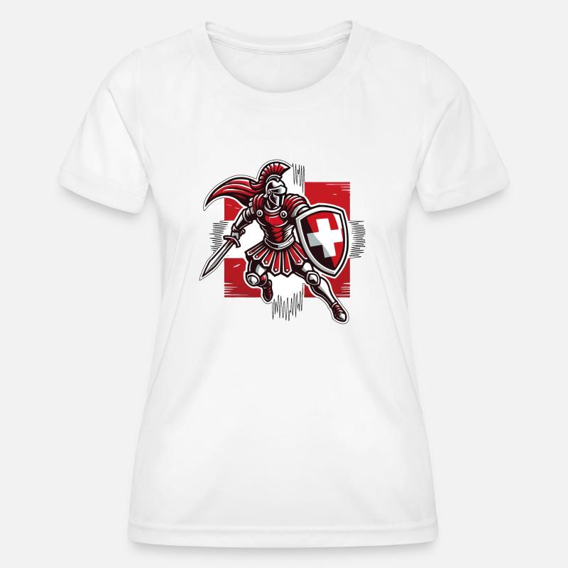 Gladiator Switzerland 6 - Women's Functional T-Shirt - white