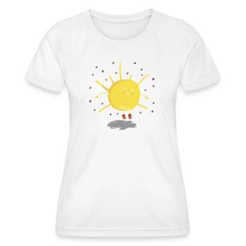 Jump into autumn - Women's Functional T-Shirt - white - Front - AI Model Female 172 dark (172cm)