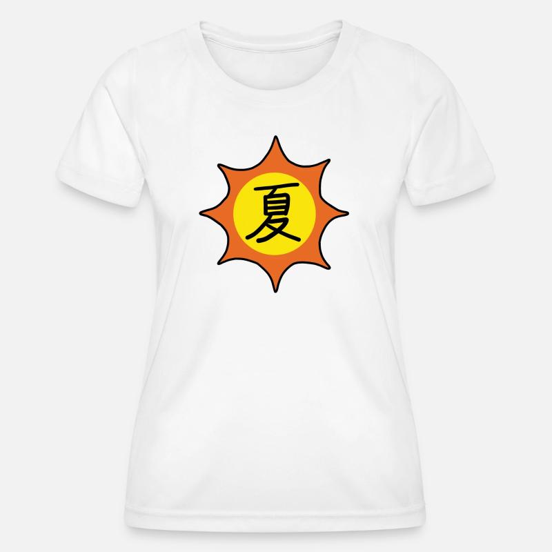 Summer in Japanese - Women's Functional T-Shirt - white