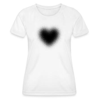 Faded Heart - Things Are Foggy - Women's Functional T-Shirt - white - Front - AI Model Female 172 dark (172cm)