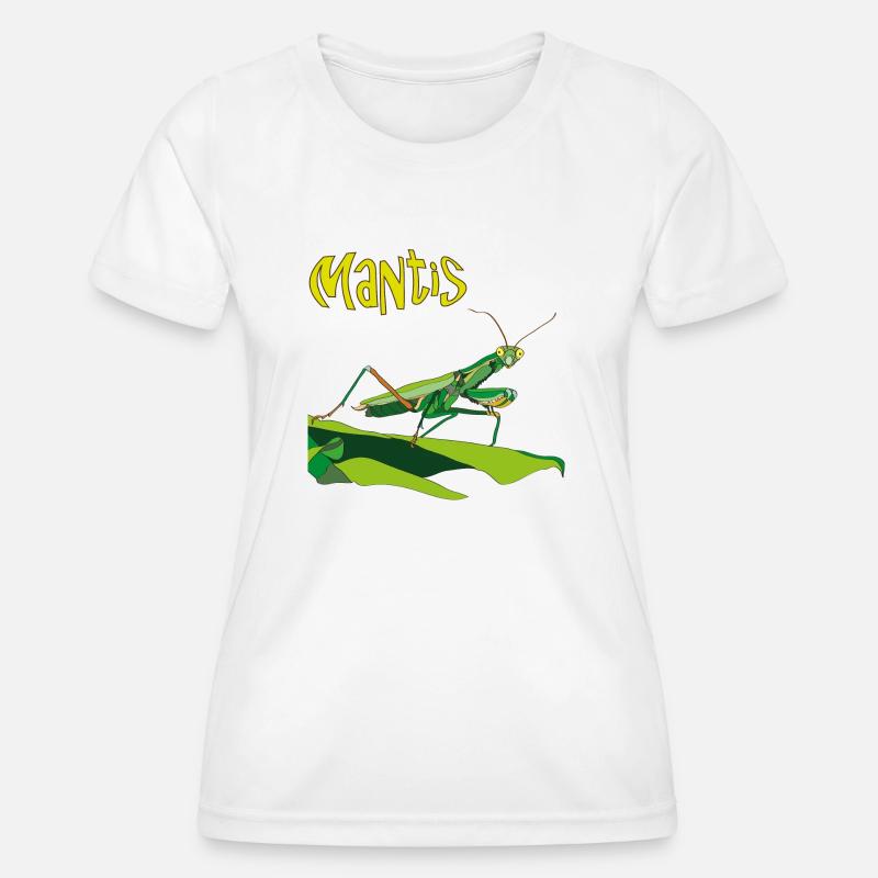 Praying mantis, Mantis - Women's Functional T-Shirt - white