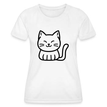 Kitten - Women's Functional T-Shirt - white - Front - AI Model Female 172 dark (172cm)