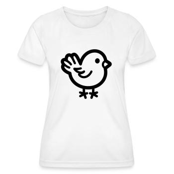 poussin - T-shirt sport Femme - blanc - Devant - AI Model Female 172 dark (172cm)