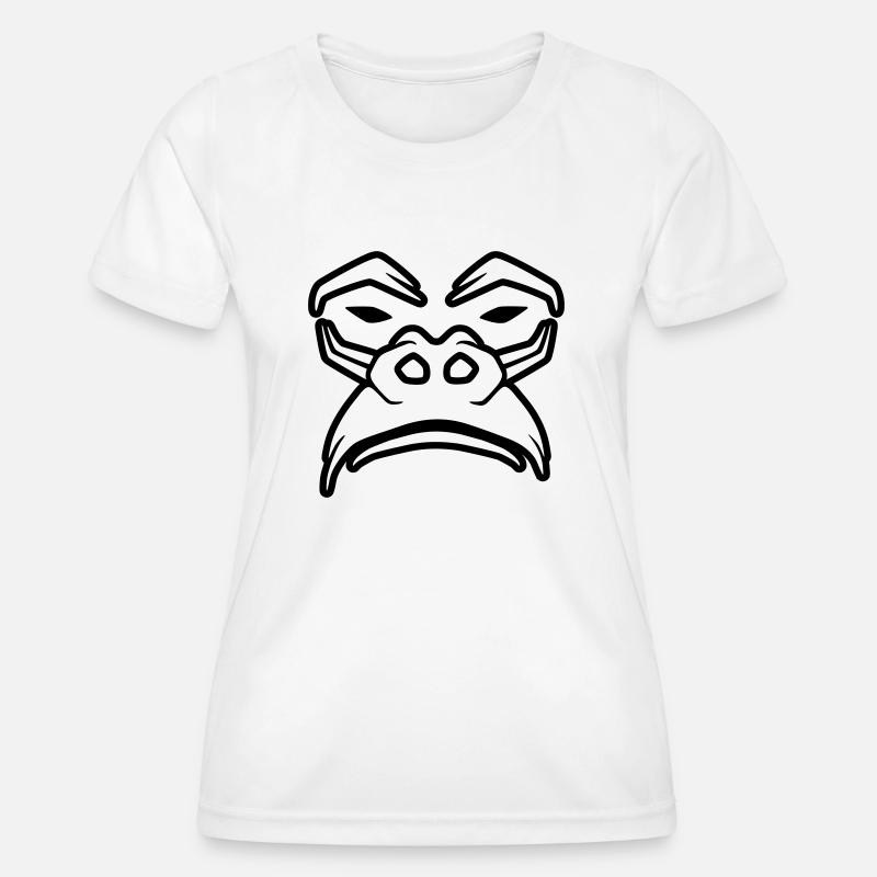 Grumpy Gorilla - Women's Functional T-Shirt - white