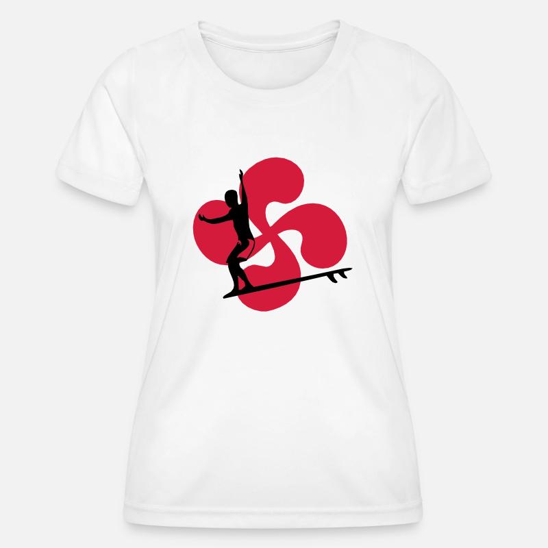 Basque Surf - Women's Functional T-Shirt - white