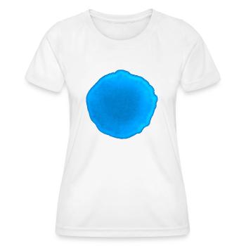 Punkt Blau - Frauen Funktions-T-Shirt - Weiß - Vorne - AI Model Female 172 dark (172cm)