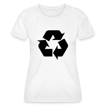 Recycler - Frauen Funktions-T-Shirt - Weiß - Vorne - AI Model Female 172 dark (172cm)