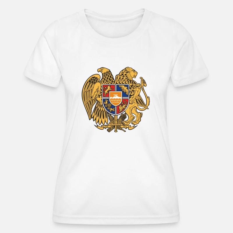 Armenia emblem - Women's Functional T-Shirt - white