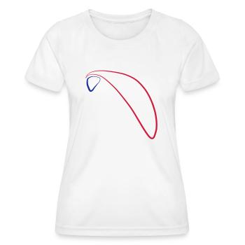 Paragliding Logo 3 - Frauen Funktions-T-Shirt - Weiß - Vorne - AI Model Female 172 dark (172cm)