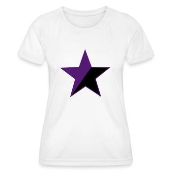 Stern F_Antifa - Frauen Funktions-T-Shirt - Weiß - Vorne - AI Model Female 172 dark (172cm)