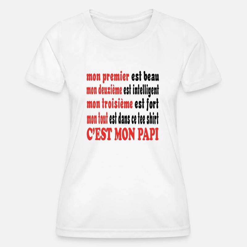 BEST PAPI - Women's Functional T-Shirt - white