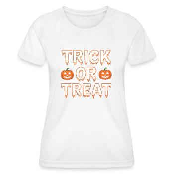 Trick or Treat - Frauen Funktions-T-Shirt - Weiß - Vorne - AI Model Female 172 dark (172cm)